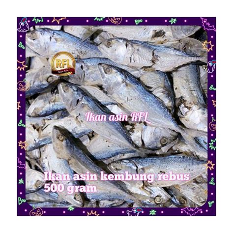 Jual Ikan Asin Kembung Rebus Super 500 Gram Shopee Indonesia