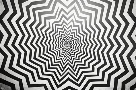 Black and White Hypnotic Spiral Pattern Stock Photo - Image of swirl ...