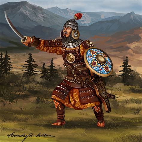 Mongol Warrior Color By Bondya On Deviantart