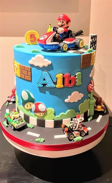 Mario Kart Birthday Cake Mario Kart Cake Mario Birthday Cake Mario