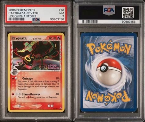 Psa Rayquaza Reverse Holo Ex Holon Phantoms Eur