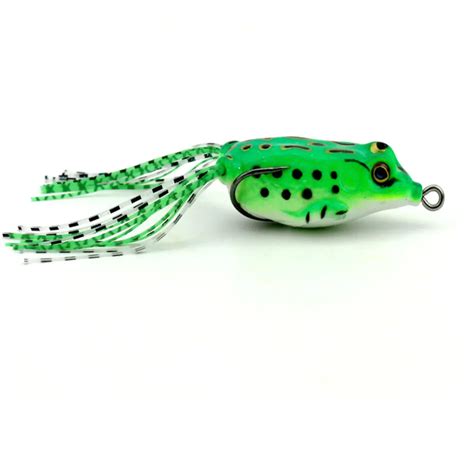 1Pcs Soft Frog Plastic Fishing lures Frog Lure 5.5CM 8.5G With High Carbon Steel Top Water Isca ...