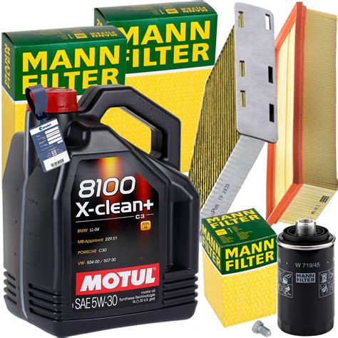 Mann Inspektionspaket L Motul W Motor L Passend F R Vw Golf