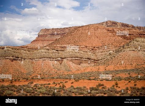 Zion National Park Utah Mesa caused by erosion Stock Photo - Alamy