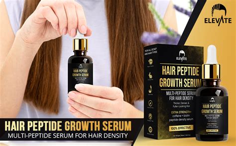 Amazon Elevate Multi Peptide Hair Growth Serum Caffeine Biotin