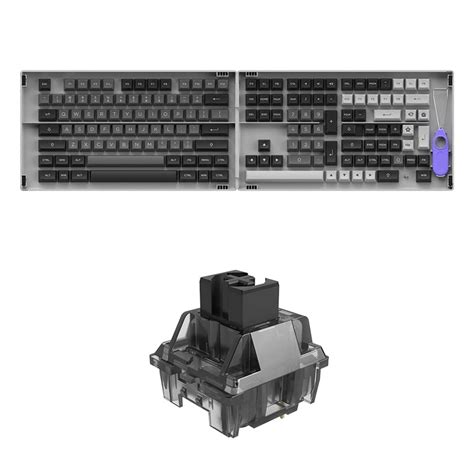 Buy Akko Black Silver Pbt Keycaps And Extra Pcs Jelly Black Keyboard