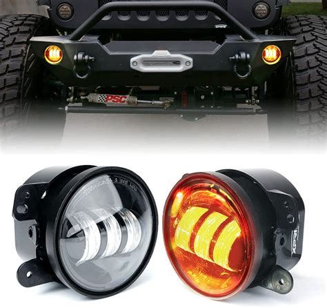 Amazon Xprite 4 Inch Amber LED Fog Light Compatible With 2007