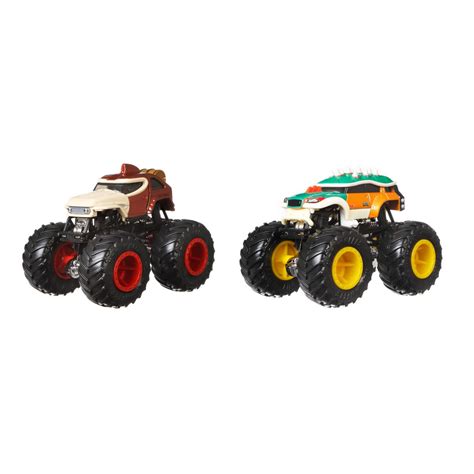 Hot Wheels Monster jam trucks Набір позашляховиків 1 64 Donkey Kong and Bowser FYJ64 ID