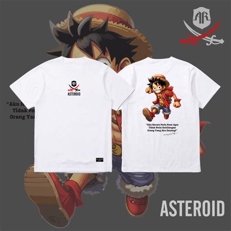 Jual Kaos Anime One Piece Monkey D Luffy T Shirt One Piece Baju