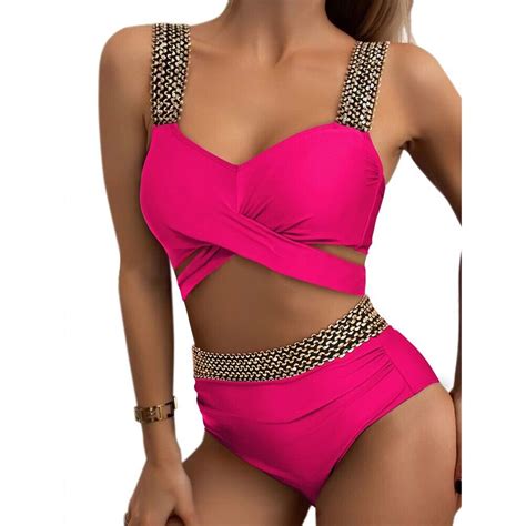 Stylish And Flattering Wrap Bikini Set With Push Up High Waist For