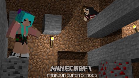 Parkour Super Stages Minecraft Parkour Map Ft Bunny Youtube