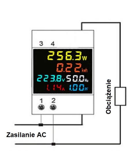 Miernik Woltomierz Amperomierz Watomierz Kwh Hz D Jc Centrum