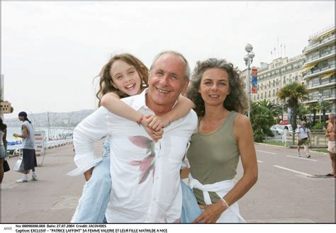 Photo Patrice Laffont sa femme Valérie et leur fille Mathilde à Nice