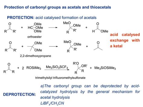 Protecting And Deprotecting Groups In Organic Chemistry Ppt