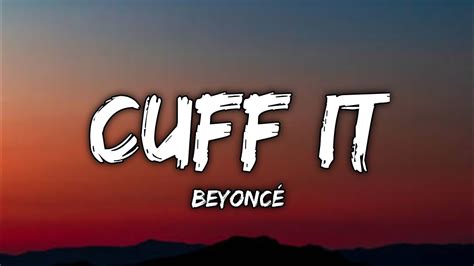 Beyoncé - CUFF IT (Lyrics) - YouTube