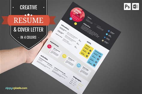 Creative CV Template & Cover Letter ~ Resume Templates ~ Creative Market