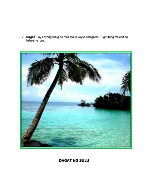 mga anyong lupa  anyong tubig docx