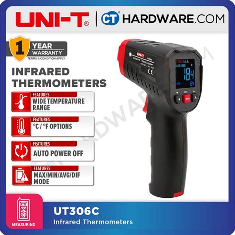 UNI T UT306C INFRARED THERMOMETER 50 500 DEGREE CELSIUS DISTANCE 5