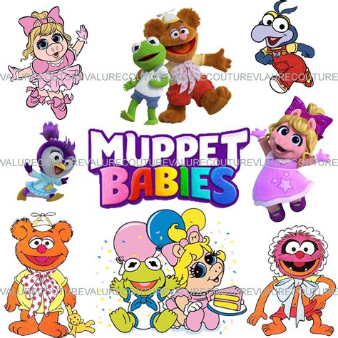 18 Png Muppet Babies Diy Printable Digital Clip Art Paper Etsy