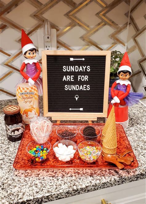 There Is A Sign That Says Sunday S Are For Sundaes On The Counter