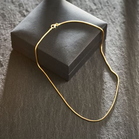 Goldkette Als Schlangenkette Aus Gelbgold Modern Edelind