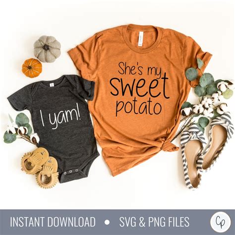 Shes My Sweet Potato Svg I Yam Svg Mommy And Me Set Etsy