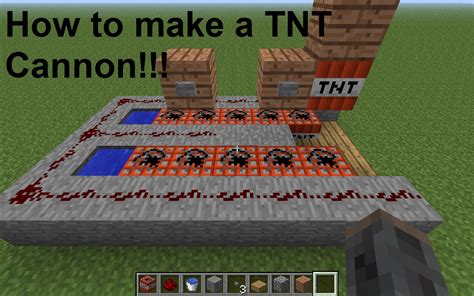 How To Make Tnt Cannon In Minecraft