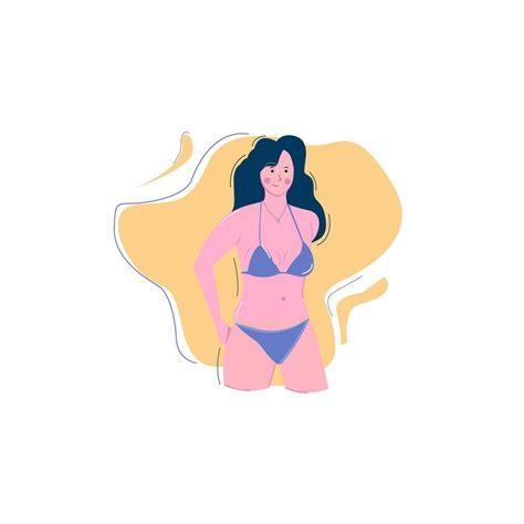 Chica En Bikini 48267928 Vector En Vecteezy