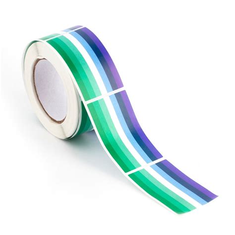 250 Gay Male Pride Flag Stickers On A Roll – Queer In The World: The Shop