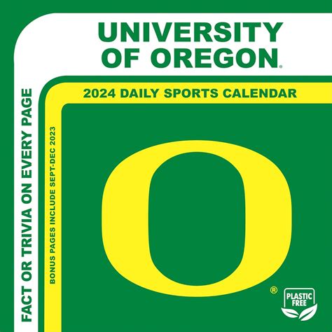 Turner Sports Oregon Ducks 2024 Box Calendar 24998053019