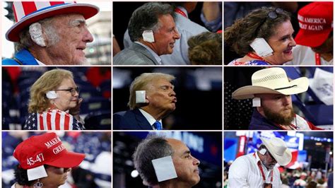 Trump Style Ear Bandages Are New Trend At Republican National Convention India Tv