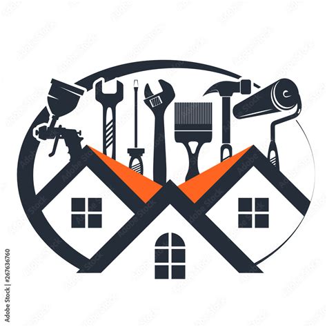 Repair And Maintenance Of Home Construction With The Tool Stock Vector