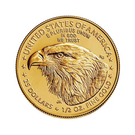 2024 1 2 Oz American Gold Eagle Coin BU FMR Gold