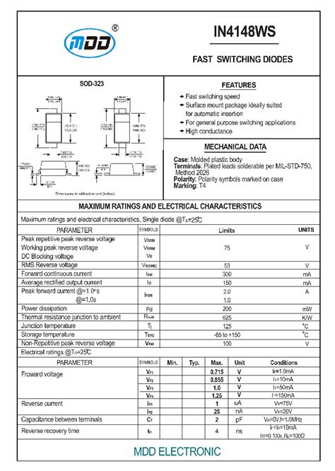 1n4148ws7529434pdf Datasheet Download Ic On Line