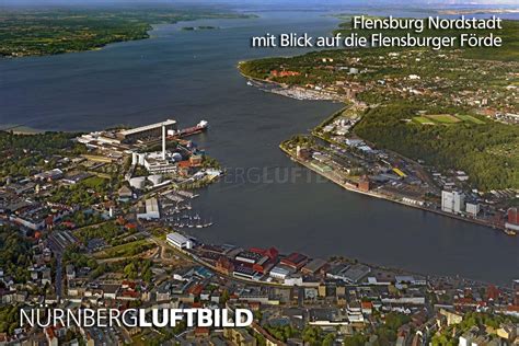 Flensburg Nordstadt mit Blick auf die Flensburger Förde, Luftaufnahme