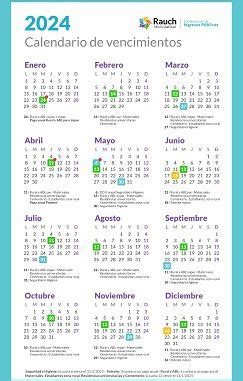 Calendario De Vencimientos De Tasas 2024 Municipalidad De Rauch