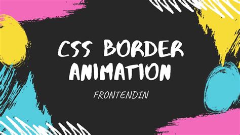 Css button border animations