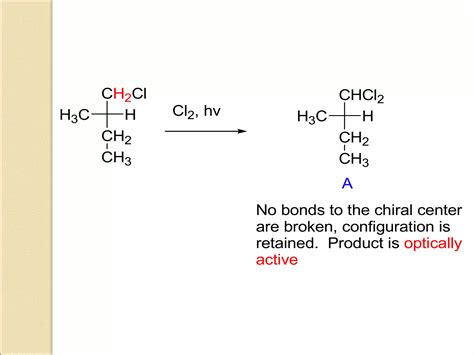 Stereochemistry (Reactions of Chiral Molecules) | PPT