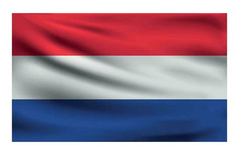 Realistic National Flag Of Netherlands Current State Flag Made Of