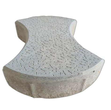 Concrete Gray Damru Paver Block Thickness 70mm At Rs 15 Square Feet