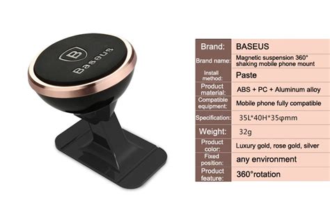 Магнитный держатель телефона в машину Baseus | Автомобильный AliExpress