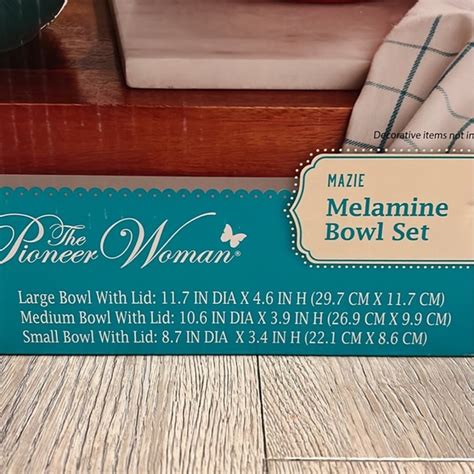 The Pioneer Woman Kitchen The Pioneer Woman Mazie Melamine Bowls With Lids Poshmark