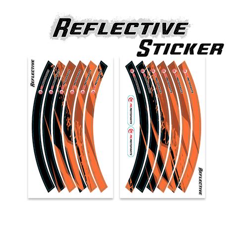 FK016 Reflective Rim Sticker 17 For Yamaha FJ09 Tracer FJR1300 MT 07