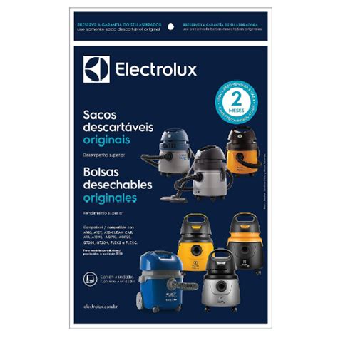 Kit 3 Sacos por embalagem Aspirador de Pó Electrolux Original Flex