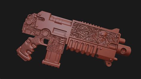 Warhammer 40k Inspired Boltgun 3d Print Stl File Etsy Uk