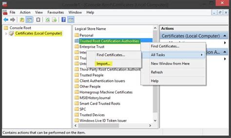 Manage Trusted Root Certificates In Windows Info Hack News