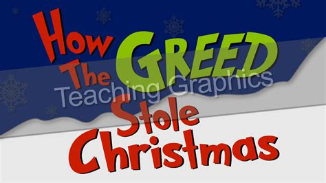 How The Greed Stole Christmas Outreach And Ministry Resources