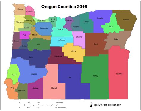 Exploring The Map Of Oregon Counties - Map Of The Usa