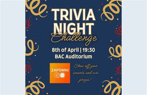 The Challenge Trivia Night - AUBG