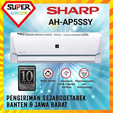 Jual AC SHARP AH AP 5 SSY THAILAND 1 2 PK AH AP5SSY HARGA UNIT ONLY